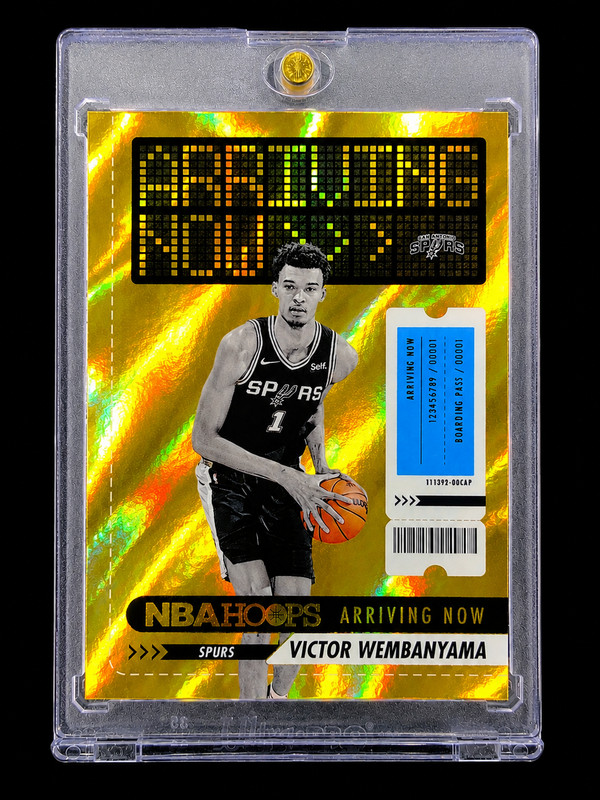VICTOR WEMBANYAMA ROOKIE GOLD REFRACTOR RARE SP Insert Panini 2023-24 RC