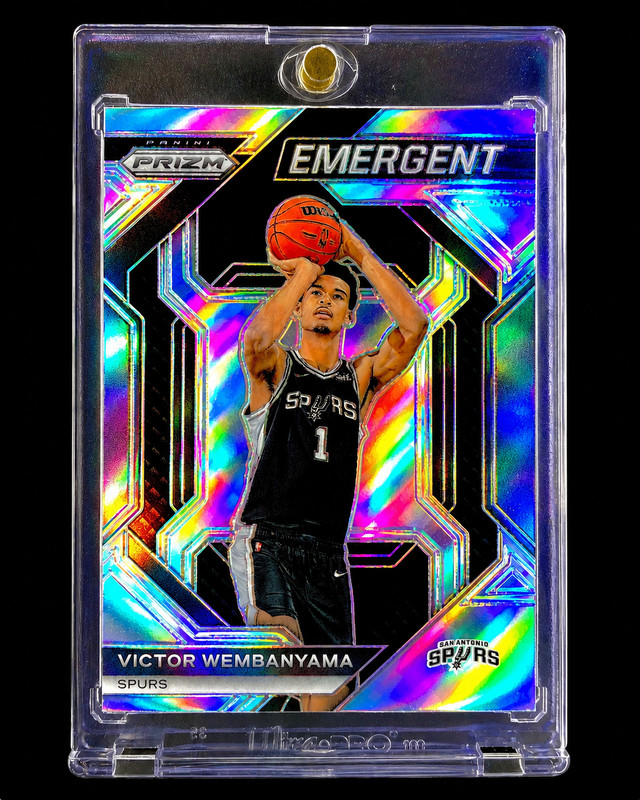 VICTOR WEMBANYAMA SILVER PRIZM ROOKIE True Silver Panini 2023-24 Rare Spurs