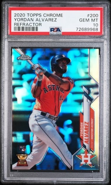 2020 Topps Chrome Yordan Alvarez Rookie Refractor PSA 10 #200 (RC) - Astros