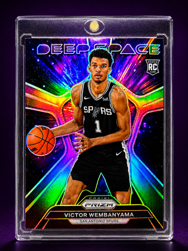 Victor Wembanyama SILVER PRIZM ROOKIE TRUE RC Holo Space Insert Panini 2023-24