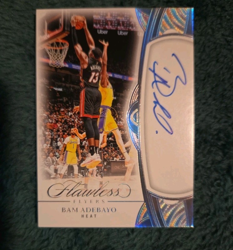 2024-25 Panini Flawless Bam Adebayo Autograph Flawless Flyers Auto #/25 view 2