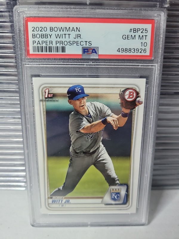 Bobby Witt Jr 2020 Bowman 1st Bowman Paper Prospects PSA 10