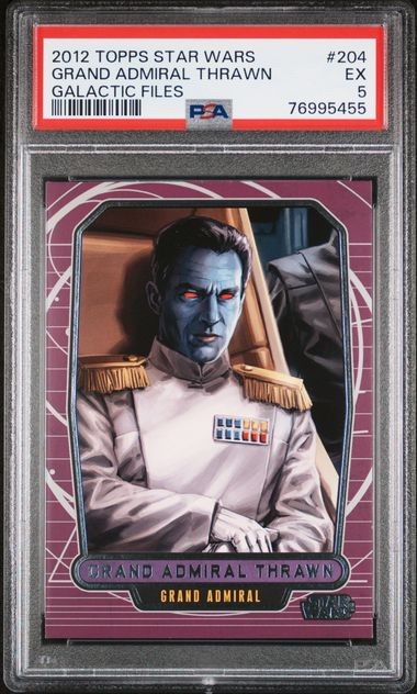 PSA 5 2012 Topps Star Wars Galactic Files #204 Grand Admiral Thrawn