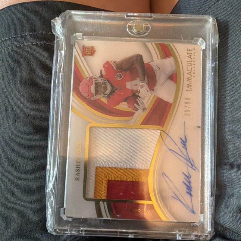 Panini Immaculate Collection Rookie Auto Patch Rashee Rice Chiefs RP-2 /99