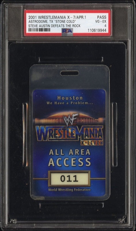 🔥 WRESTLEMANIA 17 BACKSTAGE PASS! BIGGEST SHOW IN WWE/WWF HISTORY! 🔥 PSA POP 1