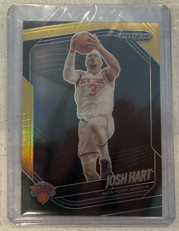 2024-25 Prizm Black Josh Hart Black Gold Prizm #d 1/5 - KNICKS - MINT could GEM!