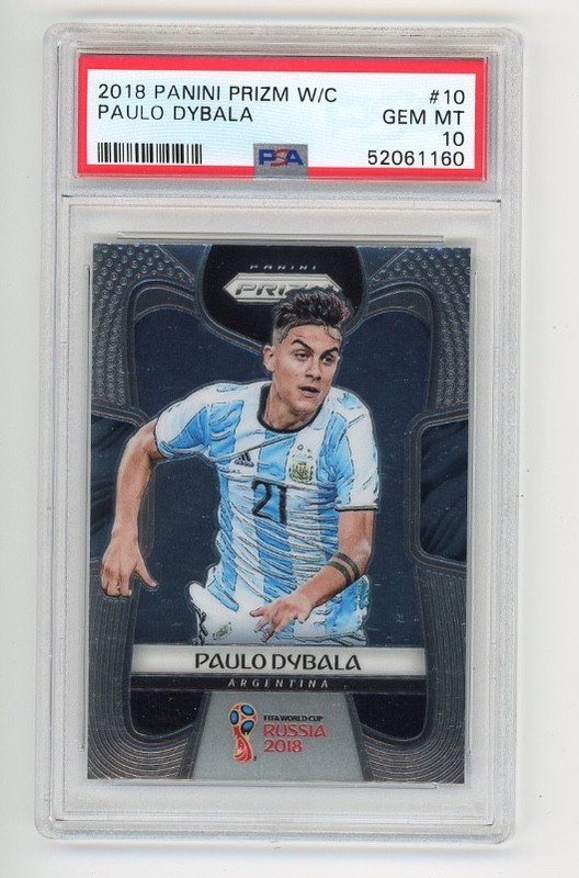 2018 Panini Prizm World Cup - Paulo Dybala #10 Argentina PSA 10