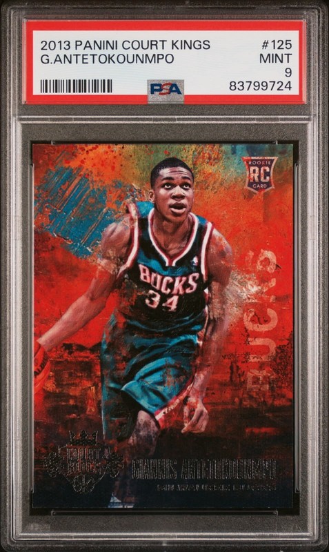 2013-14 Panini Court Kings Giannis Antetokounmpo #125 PSA 9 MINT Rookie