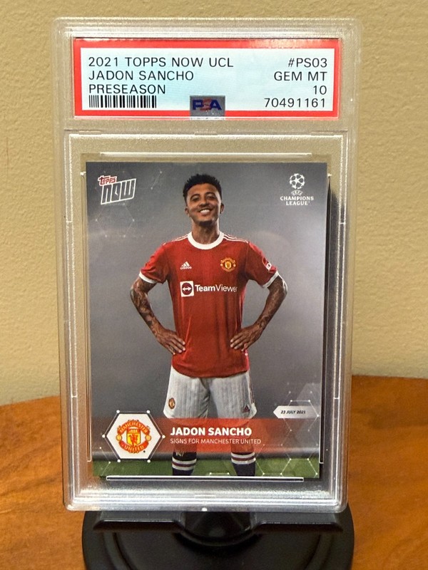 PSA 10 2021-22 Topps Now Uefa Champions League - Pre-Season Jadon Sancho #PS03