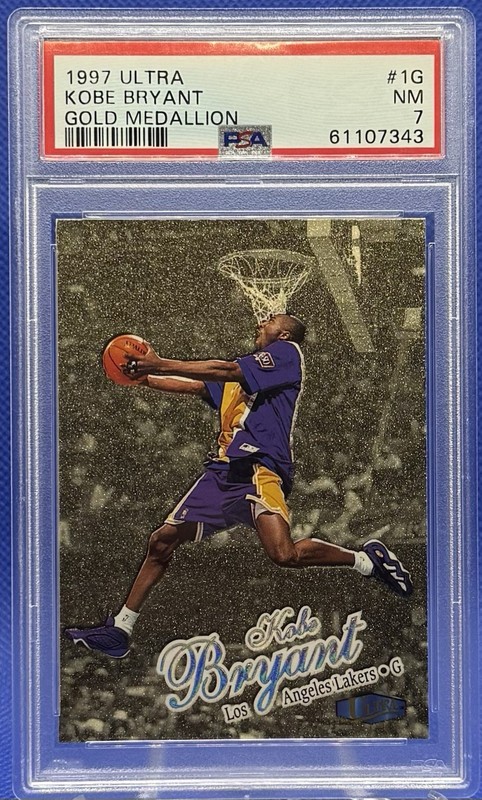 1997 Fleer Ultra Kobe Bryant Gold Medallion #1G PSA 7 Lakers