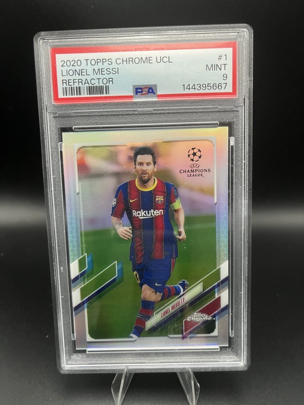 2020-21 Topps Chrome Uefa Champions League - Lionel Messi #1 Refractor