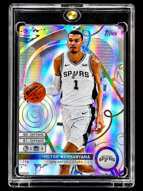 Victor Wembanyama WHITE REFRACTOR SP Insert Rare Snowflake Holo Spurs NBA Finals
