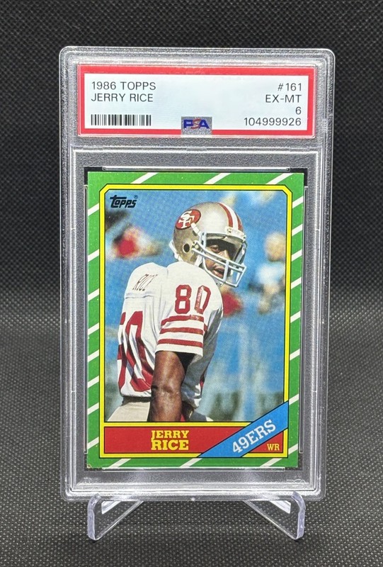 Jerry Rice 1986 Topps PSA 6 Rookie RC Ex-Mt