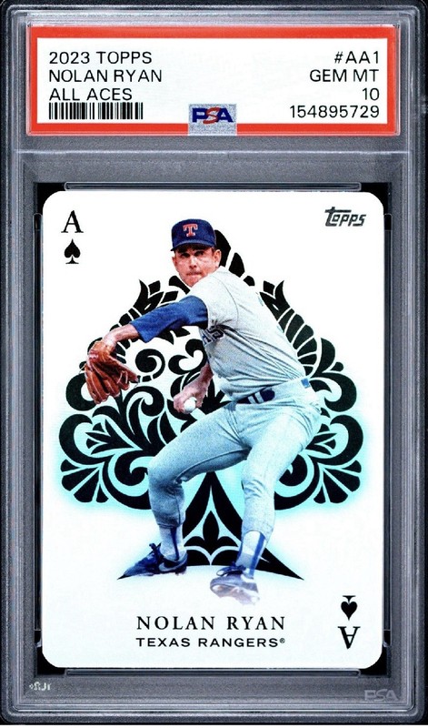 2023 TOPPS ALL ACES #AA1 NOLAN RYAN PSA 10