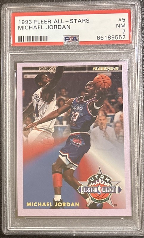 1993 Fleer All-Stars Michael Jordan #5 PSA 7