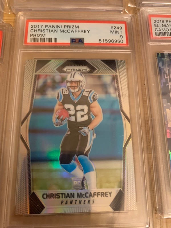 🔥 NICE 29 CARD LOT 12 Graded Mccaffrey RC Lebron Luka Doncic Gold /10, RPA Auto view 2