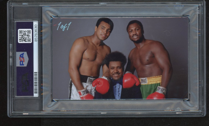 Don King signed Cut 3x5 Custom Card PSA DNA Slab Boxing Auto C6158 view 2