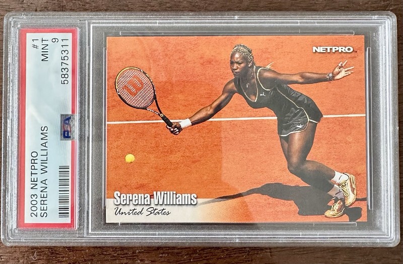 2003 NETPRO #1 SERENA WILLIAMS PSA Mint  9