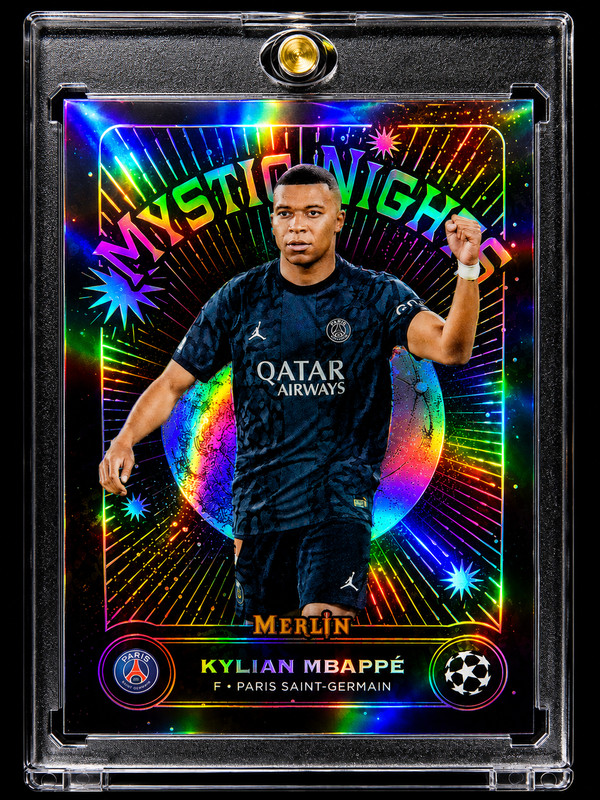 KYLIAN MBAPPE BLACK REFRACTOR RARE SP Insert Topps Holo FRANCE'S MVP World Cup