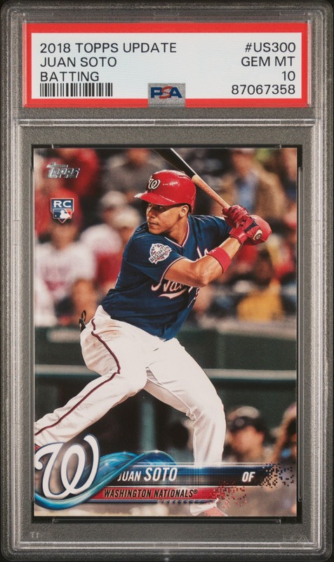 2018 Topps Update #US300 Juan Soto Rookie RC PSA 10