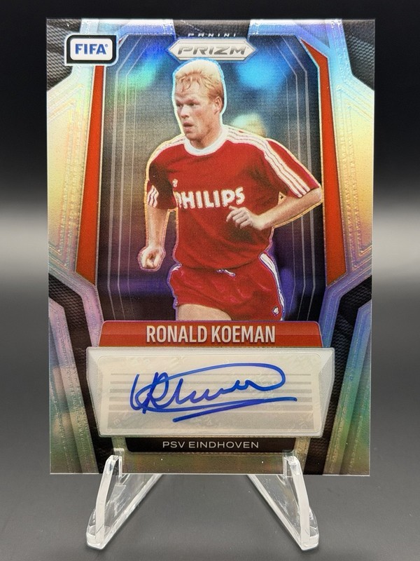 2025-26 Panini Prizm FIFA Ronald Koeman Silver Auto /49 PSV