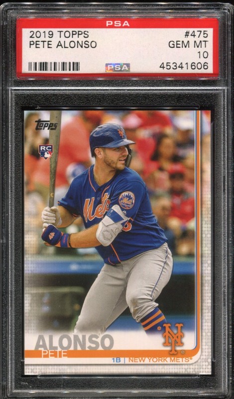 2019 Topps Pete Alonso #475 RC PSA 10