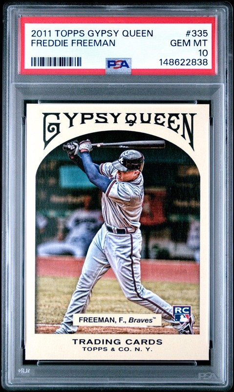 2011 Topps Gypsy Queen Freddie Freeman RC #335 PSA 10 GEM MT (Pop=36) Braves