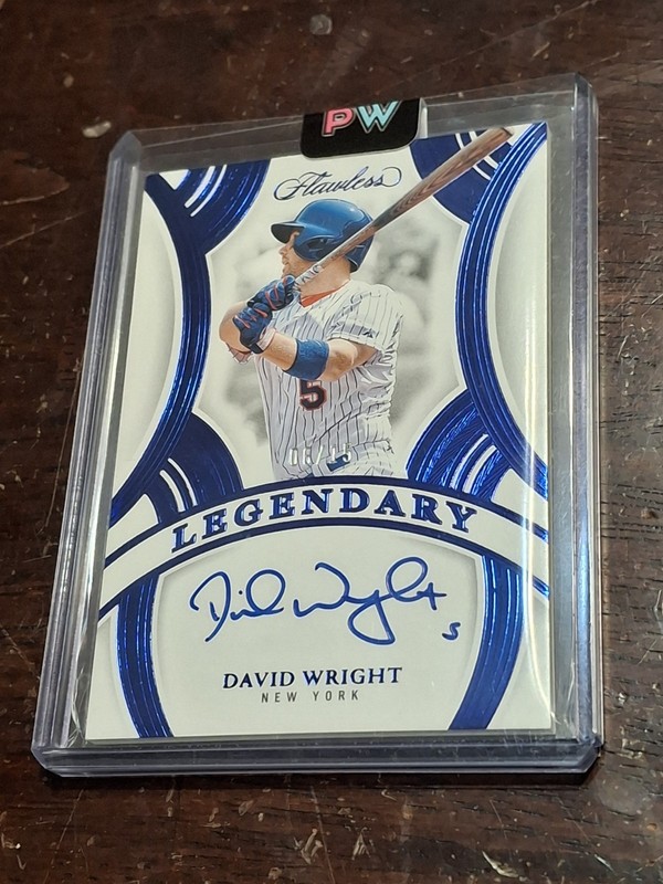 2025 PANINI FLAWLESS BASEBALL DAVID WRIGHT AUTO /15 METS COLOR MATCH LEGENDARY