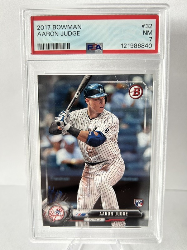 2017 BOWMAN AARON JUDGE ROOKIE PSA 7 NM NEW YORK YANKEES 