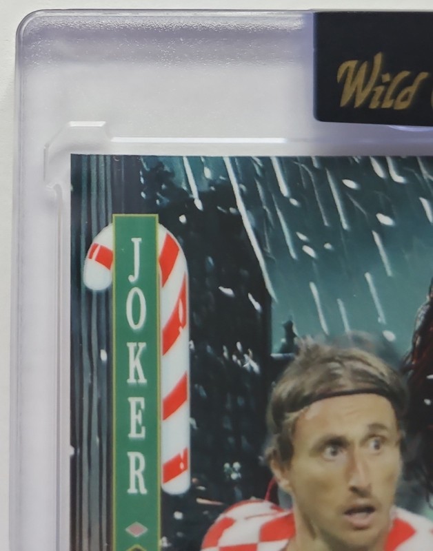2025 WILD CARD FULL FACE JOKER TRUE 1/1 AUTO LUKA MODRIC AC MILAN SOCCER LEGEND view 2