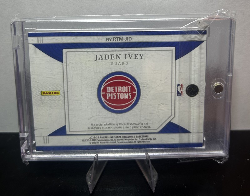 2022 National Treasures Jaden Ivey Rookie Triple Prime /25 Pistons SICK PATCH 🔥 view 2