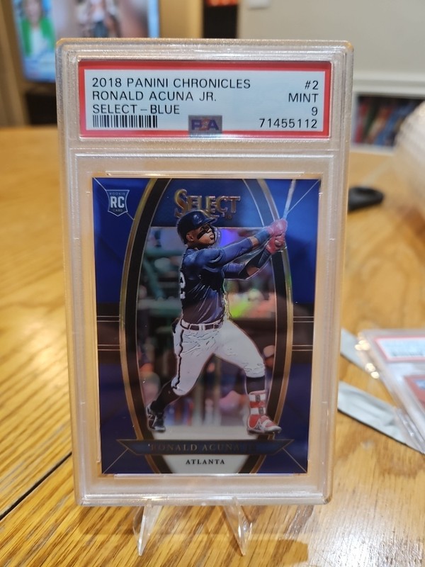 2018 Panini Chronicles Select Blue Prizm Ronald Acuna Jr /149 #2