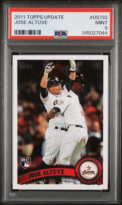 2011 Topps Update US132 RC Jose Altuve PSA 9