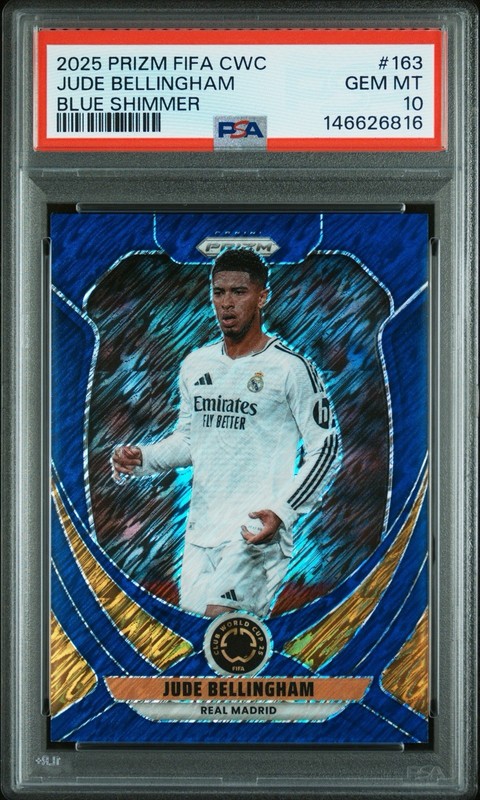 2025 Panini Prizm FIFA CWC - Jude Bellingham - Blue Shimmer /8