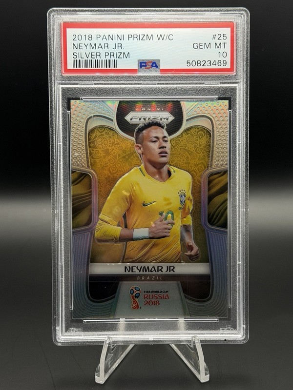 2018 Panini Prizm World Cup - Neymar Jr #25 Silver Prizm PSA 10 Brazil