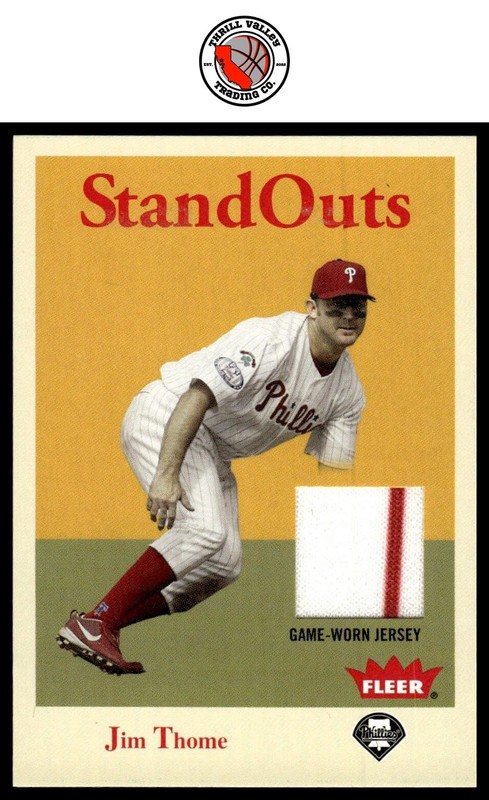 2005 Fleer Tradition Game Used Jersey Jim Thome GET EVERY 4TH FREE