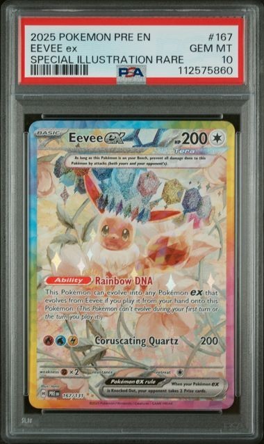 Pokémon Eevee ex  167/131 PSA 10 Prismatic Evolutions SIR