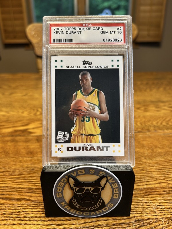 Kevin Durant #2 Of 14 2007 Topps Rookie Card PSA 10 NBA SuperSonics