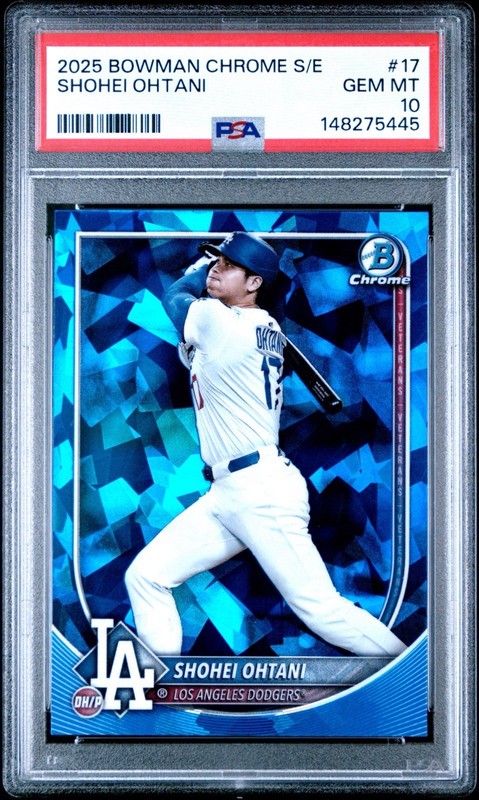 2025 BOWMAN CHROME SAPPHIRE SHOHEI OHTANI PSA 10 Dodgers