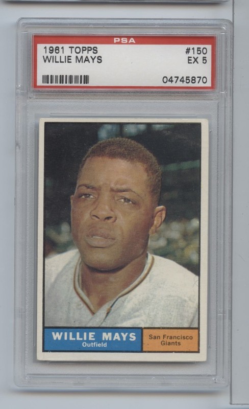 1961 Topps Willie Mays #150 PSA 5