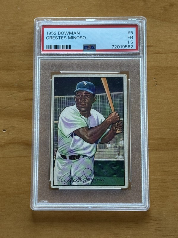 1952 Bowman #5 Orestes Minnie Minoso RC PSA 1.5 Chicago White Sox - HOF 