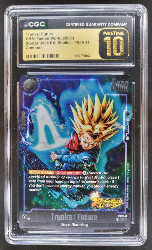 2025 DRAGON BALL SUPER FUSION WORLD TRUNKS FUTURE FS09-11 CGC 10 PRISTINE D PT