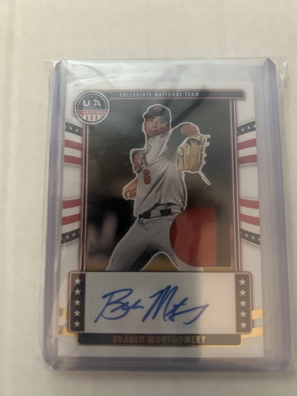 2024 Panini Stars Stripes Collegiate National Braden Montgomery Patch Auto 1/25