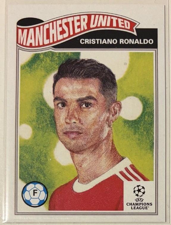 2021 Topps UCL Living Set Cristiano Ronaldo #374 Manchester United Portugal SP