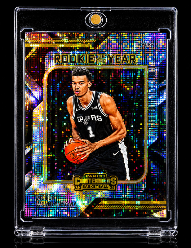 VICTOR WEMBANYAMA ROOKIE RARE DISCO Golden Silver Black Refractor Spurs 2023-24 view 2