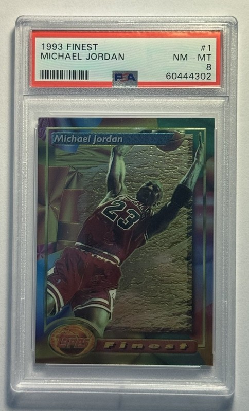 1993-94 Topps Finest - Michael Jordan #1 PSA 8 BULLS
