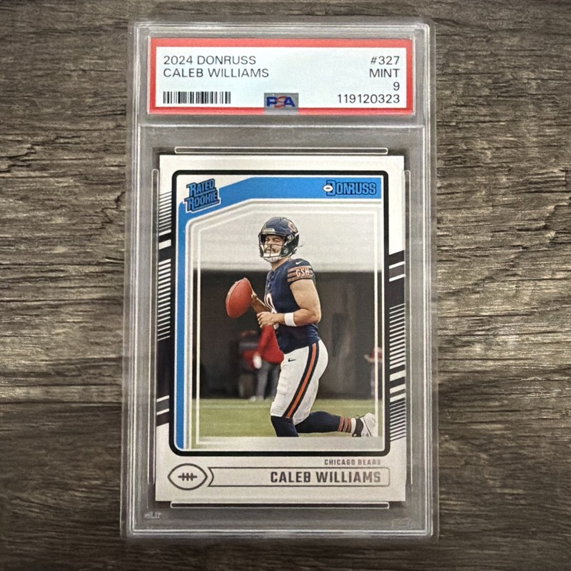 2024 Donruss CALEB WILLIAMS RC #327 PSA 9 view 1