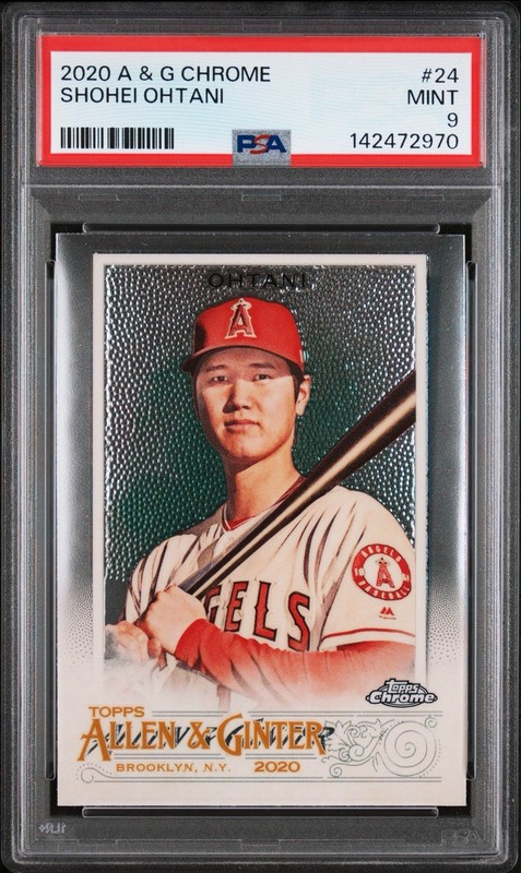 PSA 9 Shohei Ohtani 2020 Allen & Ginter Chrome #24 Population 9!