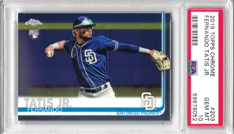 2019 Topps Chrome #203 - Fernando Tatis Jr. - PSA 10 GEM/MT view 2