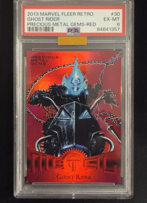 2013 Marvel - Ghost Rider - Precious Metal Gems PMG Red /100 - PSA 6 - MBA Gold